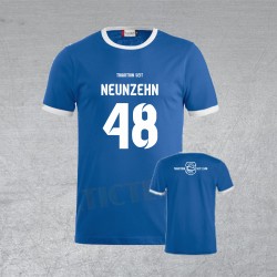 BSG Stahl Riesa Fanshirt Junior "Neunzehn 48" blau/weiß